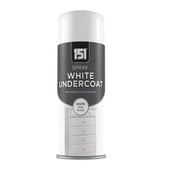 Best Sale ???? 151 Spray Paint White Matt Finish & Undercoat 250ml TAR036 ????