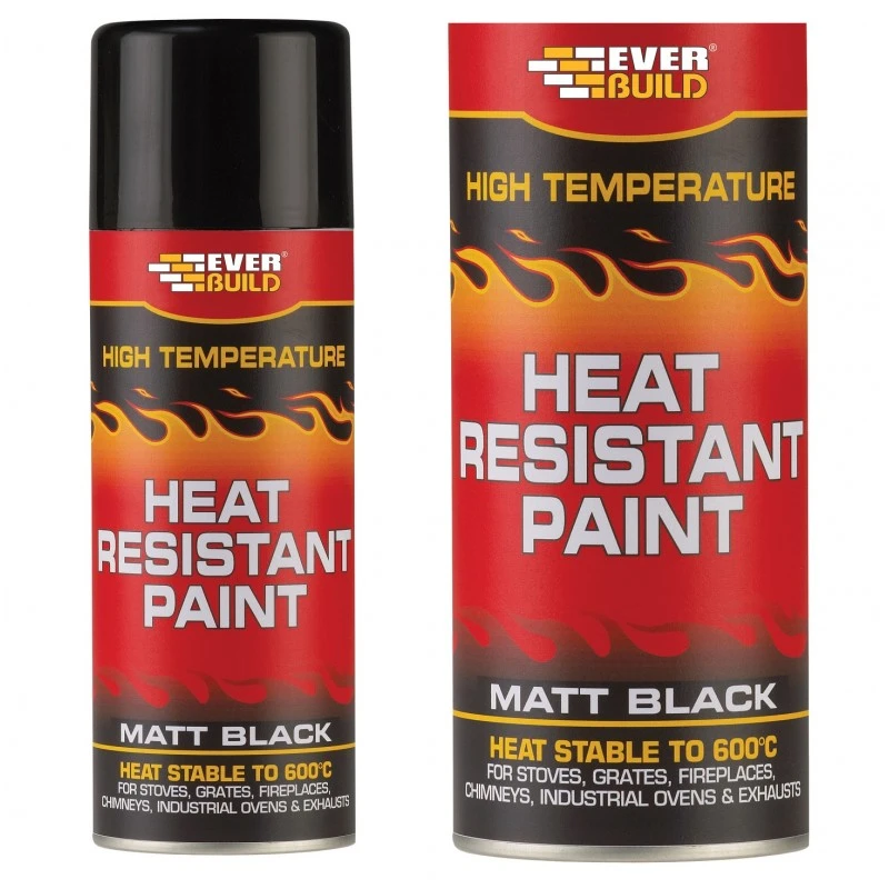 Deals ๐ Purimachos Fire Everbuild Heat Resistant Paint Black Spray Aerosol 400ml PCHEATPNT4 ๐
