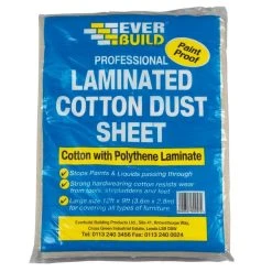 Budget โค๏ธ Everbuild Decorators Cotton Laminated Dust Sheet 12 X 9 LAMDUST ๐