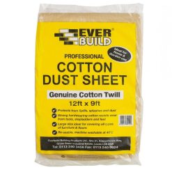 Buy ❤️ Everbuild Decorators Cotton Twill Dust Sheet 12 X 9 ✔️