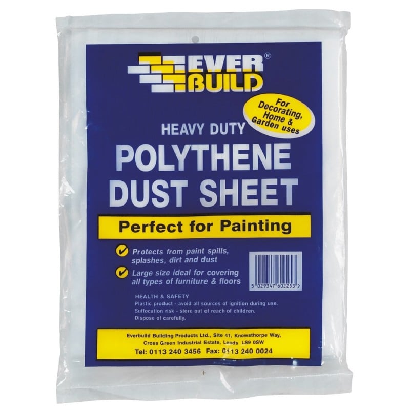 Everbuild Decorators Polythene Dust Cover Sheet 12 x 9 Pack of 5 Cheap ???? Everbuild Decorators Polythene Dust Cover Sheet 12 X 9 Pack Of 5 ???? -Everbuild Shop unnamed file 1080