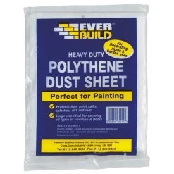 Coupon ⭐ Everbuild Decorators Polythene Dust Sheet 12 X 9 POLYDUST 👍