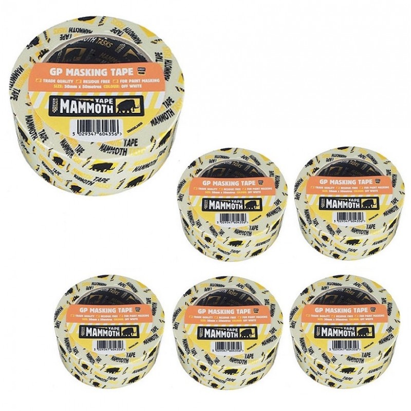 Everbuild Mammoth Masking Tape 25mm X 50m Pack of 6 Outlet ???? Mammoth Tapes Everbuild Mammoth Masking Tape 25mm X 50m Pack Of 6 ???? -Everbuild Shop unnamed file 1111