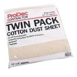 Top 10 ๐ Prodec Contractors Cotton Decorator Dust Sheet Twin Pack 129TRDSTP ๐งจ