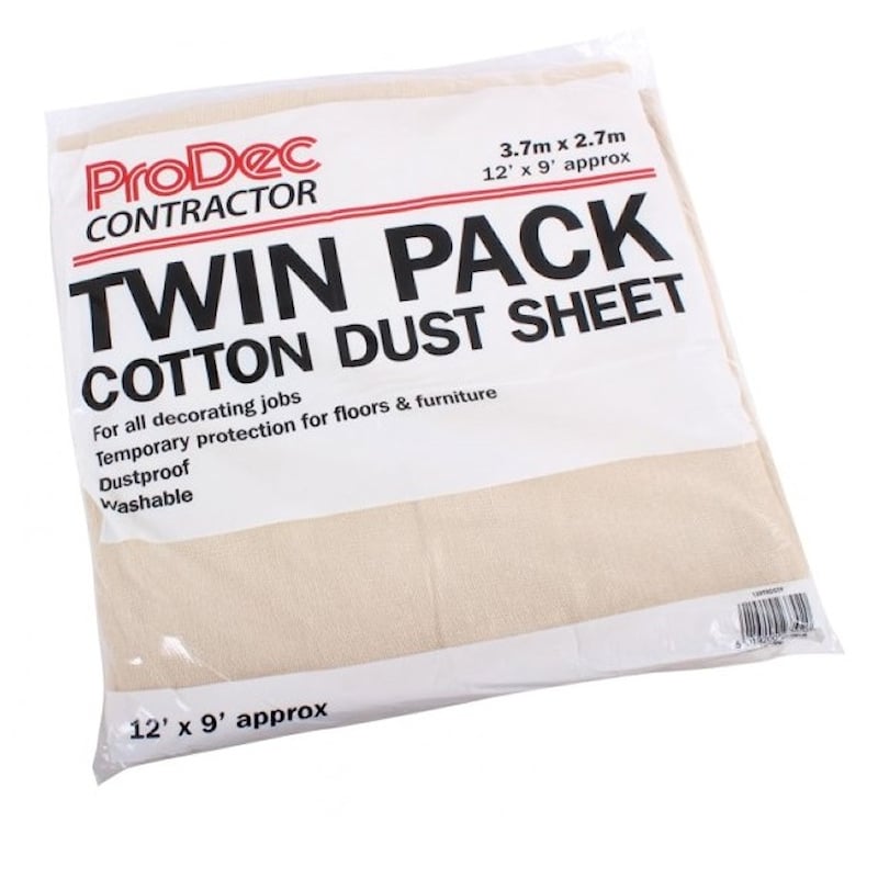 Prodec Contractors Cotton Decorator Dust Sheet Twin Pack 129TRDSTP Top 10 ???? Prodec Contractors Cotton Decorator Dust Sheet Twin Pack 129TRDSTP ???? -Everbuild Shop unnamed file 1241