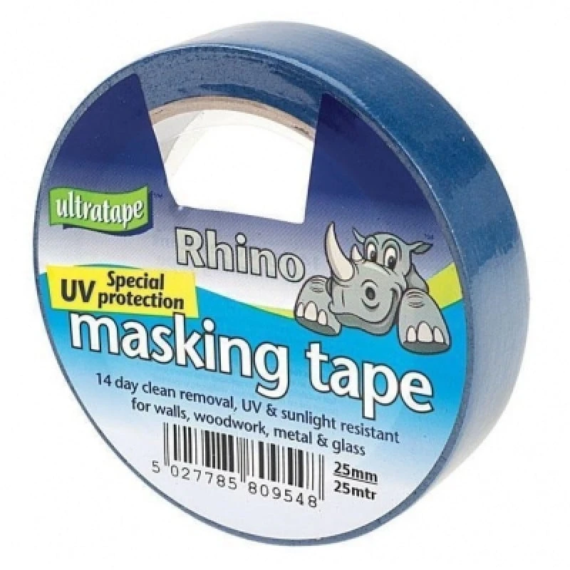 Discount 💯 Rhino Ultratape UV Masking Tape 50mm X 25m Blue 👏 - Image 2