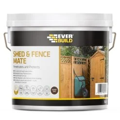 Coupon 🧨 Everbuild FENCEBO5 Shed And Fence Mate Burnt Oak Wood Stain 5 Litre 🔔