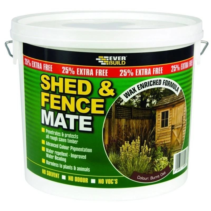 Buy โ๏ธ Everbuild FENCEEB5 Shed And Fence Mate Ebony Black Wood Stain 5 Litre โ - Image 2