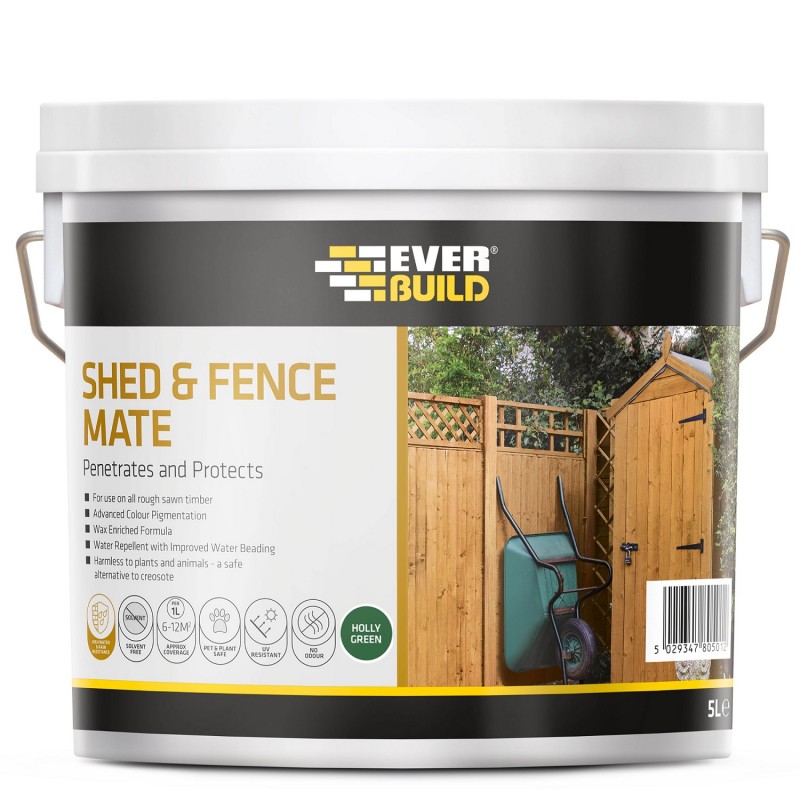 Everbuild FENCEHG5 Shed and Fence Mate Holy Green Wood Stain 5 Litre Hot Sale ❤️ Everbuild FENCEHG5 Shed And Fence Mate Holy Green Wood Stain 5 Litre ✨ -Everbuild Shop unnamed file 1381