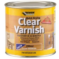 Buy ๐ Everbuild Quick Drying Clear Varnish Satin 250ml WVARCLS02 ๐