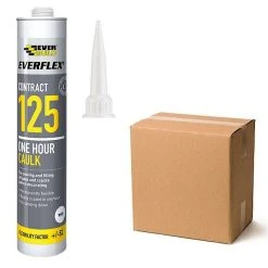 New ๐ Everbuild 125 Decorators Caulk Large C4 125C4 White Box Of 12 ๐งจ