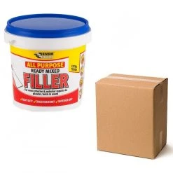 Cheapest 🎉 Everbuild Ready Mixed Decorating White Filler 1kg Box Of 12 💯