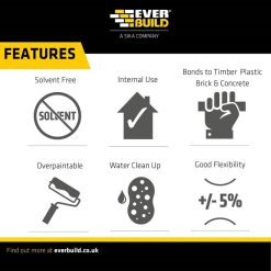 Budget ???? Everbuild 125 White Decorators Caulk Large C4 Box Of 25 OHCC425 ???? -Everbuild Shop unnamed file 37