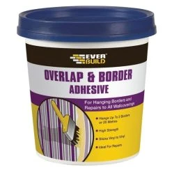 Discount 🔥 Everbuild Overlap Wallpaper Border Adhesive 500g BORD5 ⭐