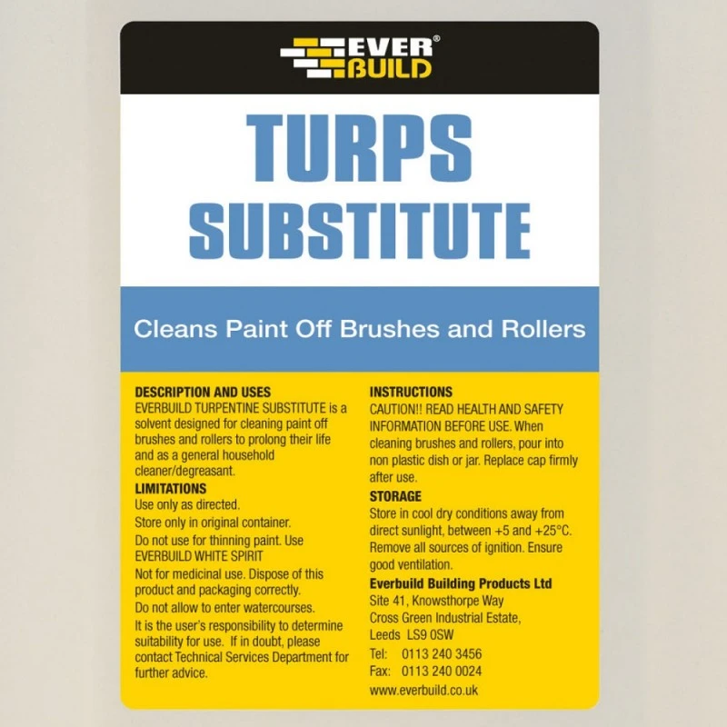 Flash Sale ๐ Everbuild Turps Substitute Decorators Paint Brush + Cleaner 2 Litre TS2 ๐คฉ - Image 2
