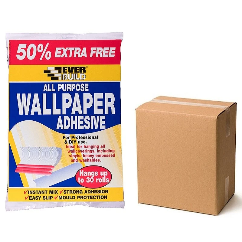 Flash Sale ✨ Everbuild Wallpaper Adhesive Paste 30 Rolls PASTE20 Box Of 10 😀