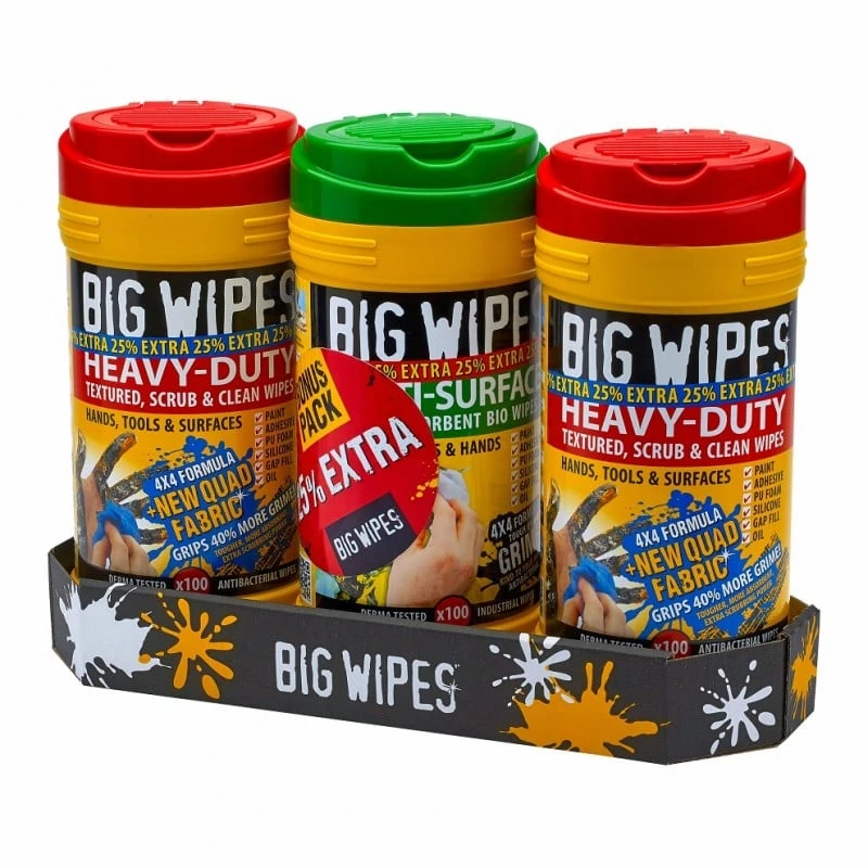 New 🎁 Big Wipes Heavy Duty Antibacterial Triple Pack Cleaning Wipes BGW2432 😀 - Image 2