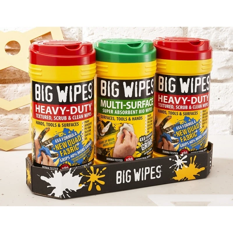 New 🎁 Big Wipes Heavy Duty Antibacterial Triple Pack Cleaning Wipes BGW2432 😀 - Image 3
