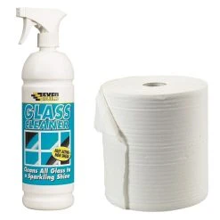 Outlet 👏 Everbuild Paper Wipes & Non Smear Glass Cleaner 1litre ✨