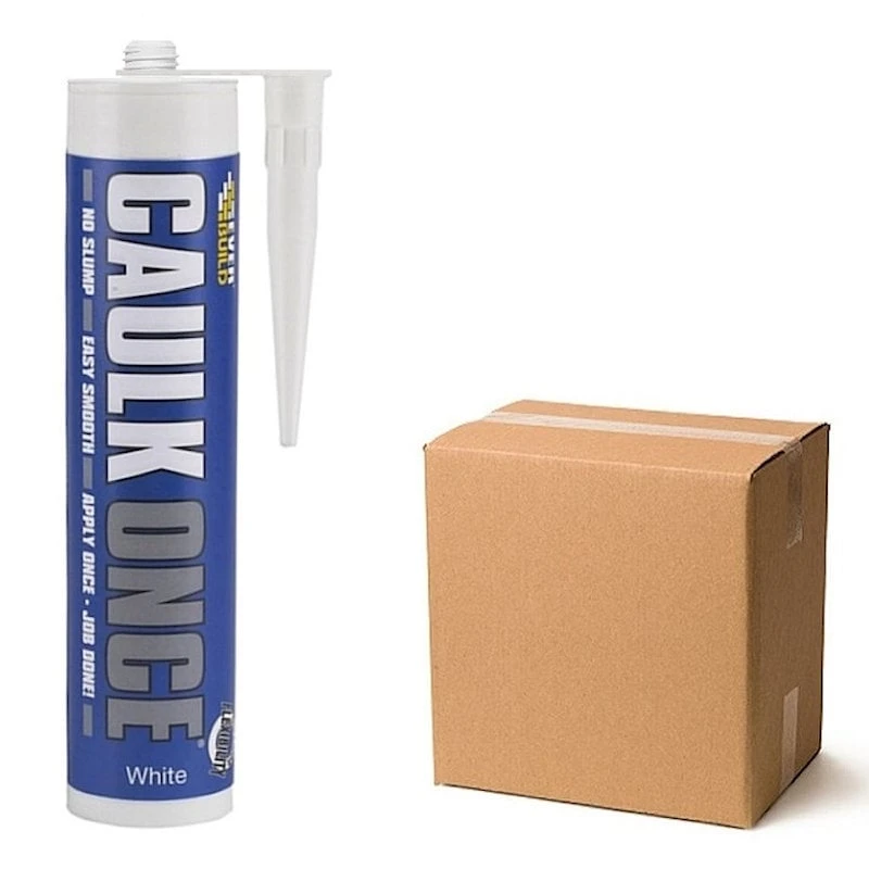 Cheapest ❤️ Everbuild Caulk Once Premium Decorators Caulk White Box Of 12 🛒