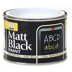 Budget ❤️ 151 Matt Black Multi Purpose Paint 180ml Tin DY024A 😀