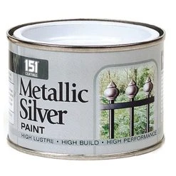 Budget 👏 151 Metallic Silver Paint 180ml Tin DY019A 🔔