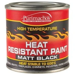 Outlet ๐ Purimachos Fire Everbuild Purimachos Heat Resistant Matt Black Paint 125ml Tin PCHEATPNT1 ๐