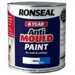 Flash Sale ๐ Ronseal Anti Mould 6 Year Paint White Silk Emulsion 750ml 36625 ๐