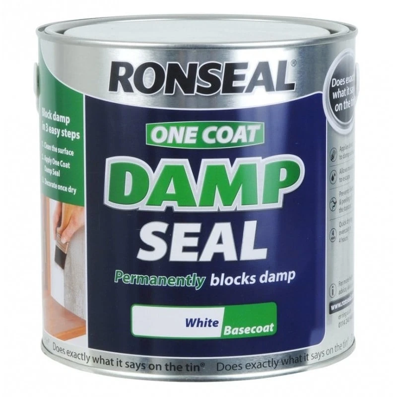 Cheapest 😀 Ronseal One 🧥 Coat Damp Seal White Paint 750ml 37563 😉