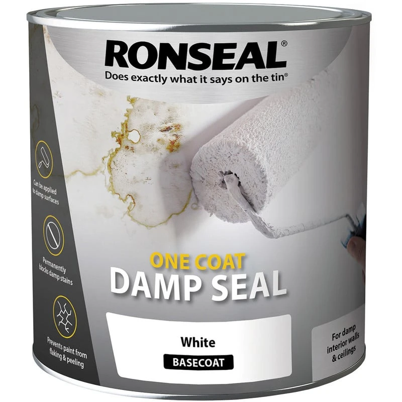 Cheapest 😀 Ronseal One 🧥 Coat Damp Seal White Paint 750ml 37563 😉 - Image 2