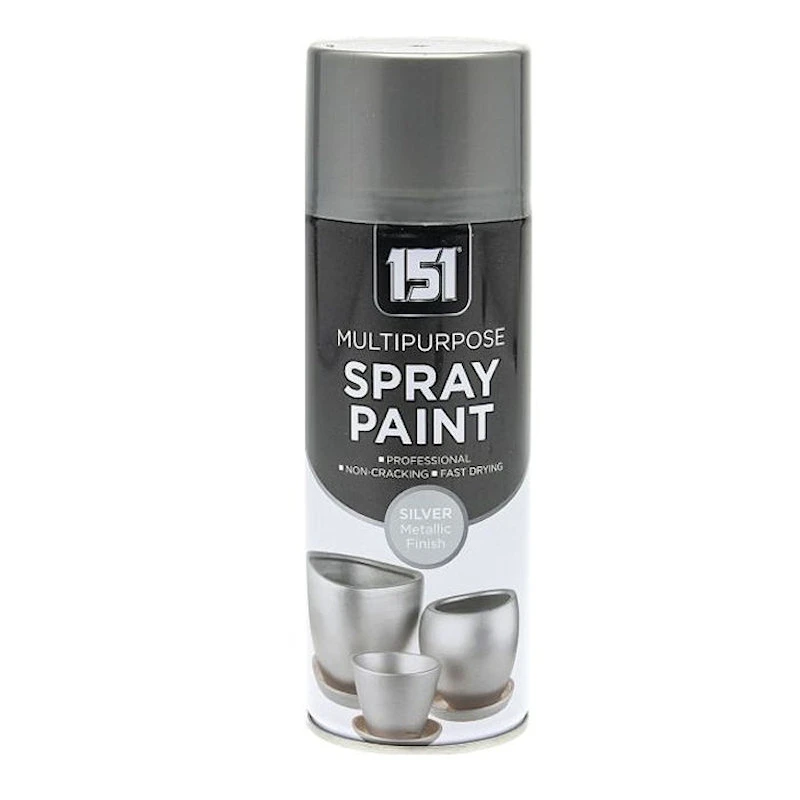 Discount 😀 151 Multi Purpose Spray Paint Metallic Silver 400ml TAR039 🎁